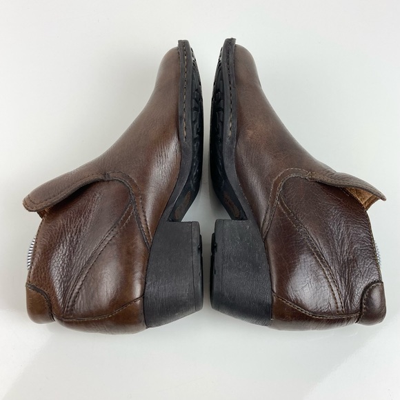 NFS Born Women’s Rachel Brown Leather Heeled Ankle Booties Size 6.5 / 37 - Picture 7 of 15